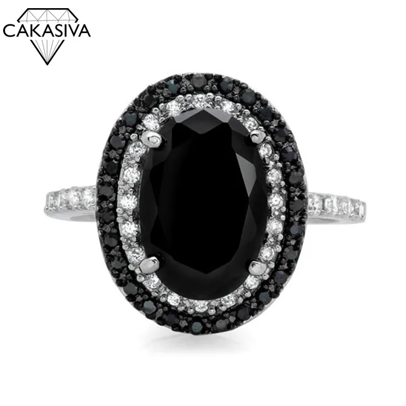 

Инкрустированное черное циркониевое кольцо, обручальное кольцо для женщин, кольцо с драгоценным камнем, кольцо с черным бриллиантом