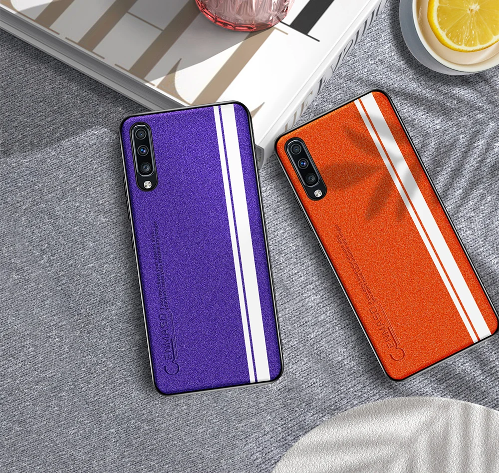 Чехол для samsung A50, роскошный кожаный силиконовый мягкий защитный чехол для samsung Galaxy A30 A50 A70, противоударный чехол