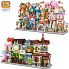 LOZ миниатюрный Кирпичи Город вид сцены мини модель 