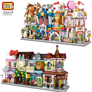 LOZ миниатюрный Кирпичи Город вид сцены мини модель 