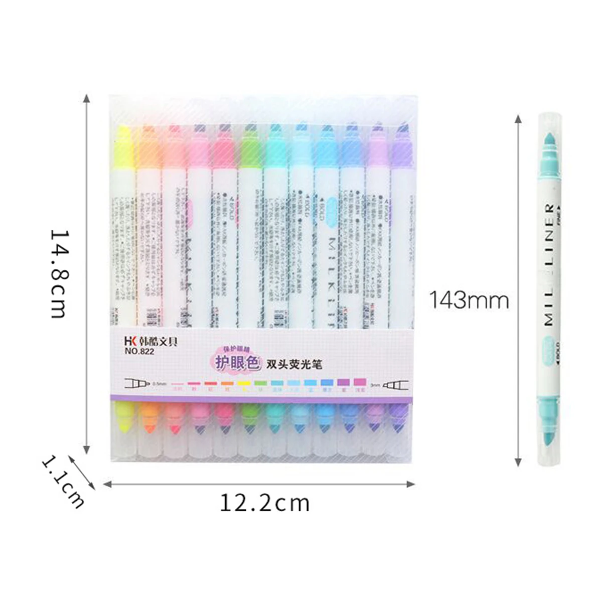 1 шт. двухсторонняя ручка маркер карамельного цвета|Мелки| |