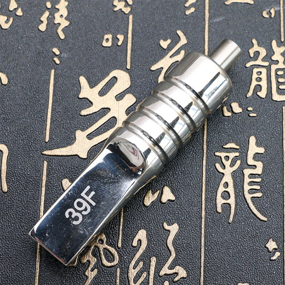 

Stainless Steel Grip Integrated Equipment Handle Tips for Coil Supplies Embroidery Accessories - 19F (Silver)