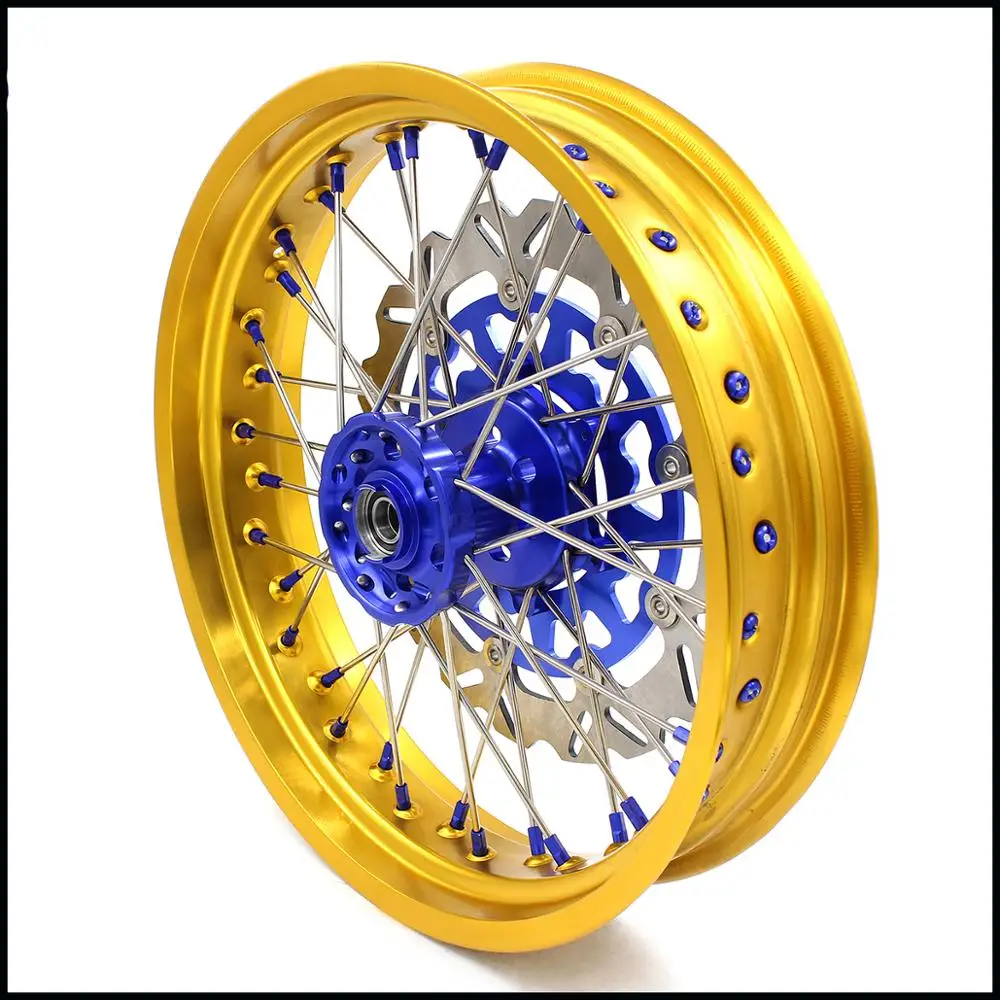 3 5/5 0 17 дюймов. Комплект колес SUPERMOTO для SUZUKI DRZ400 DRZ400E DRZ400S передний диск 320 мм золото