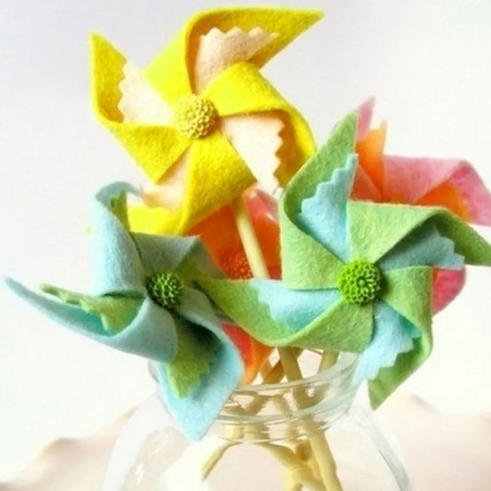 25 шт. мягкие фетровые нетканые ткани для рукоделия лоскутного шитья квадраты