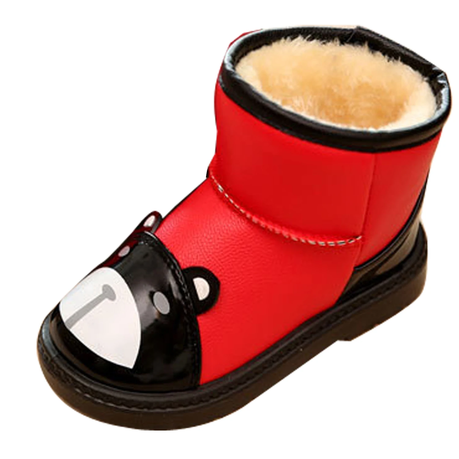 Детские зимние ботинки обувь для маленьких девочек модные водонепроницаемые с