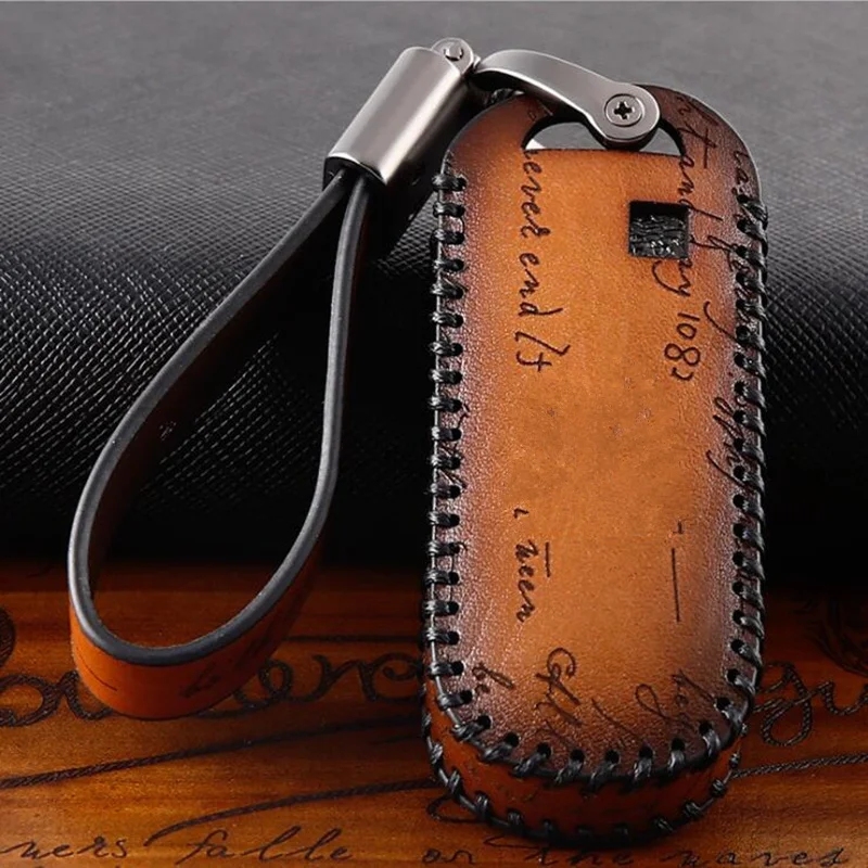 Натуральная кожа дистанционного ключа автомобиля чехол Обложка для Baojun 510 560 360 730