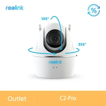 [Refurbished Camera] Reolink 5MP WiFi Camera 2.4GHz/5GHz Pan&Tilt Zoom Two-way Audio Micro SD Card Slot Camera C2 pro