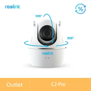 refurbished camera reolink 5mp wifi camera 2 4ghz5ghz pantilt zoom two way audio micro sd card slot camera c2 pro free global shipping