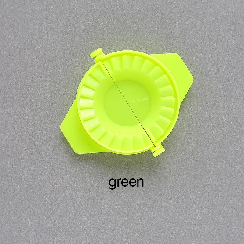 green DIY инструмент для пельменей Высокое качество клецки Jiaozi производитель устройство легко Клецки Формы зажимы Cozinha кухонные аксессуары - Цвет: green