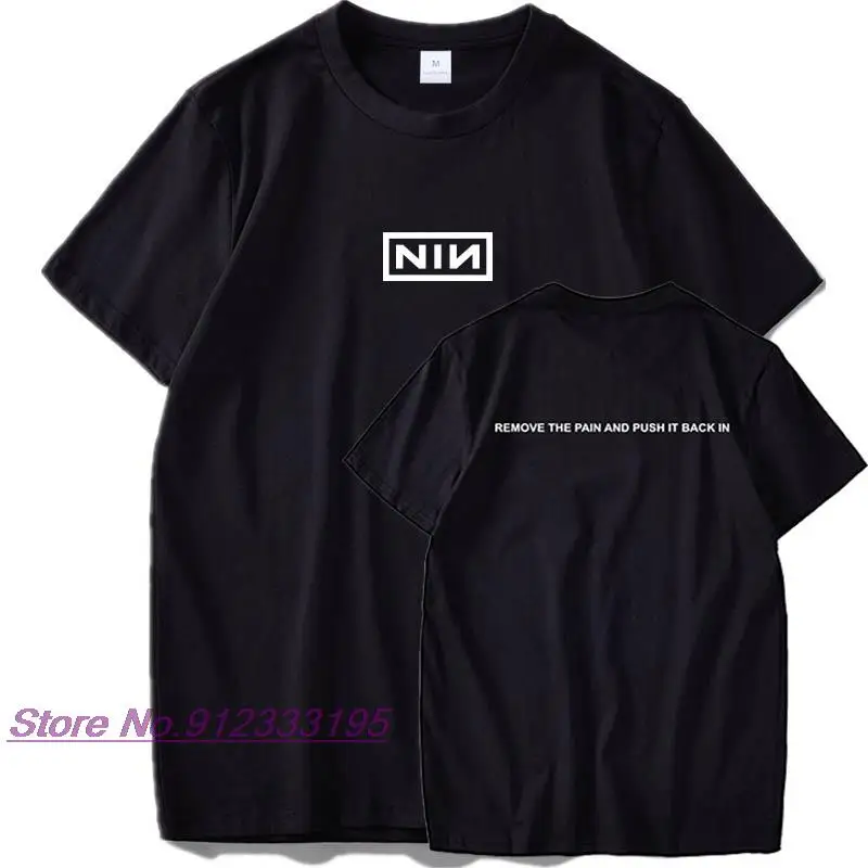 

Nine Inch Nails Remove The Pain T Shirt Album Bad Witch Tshirt EU Size 100% Cotton Comfortable Round Collar Short Sleeve Camiset