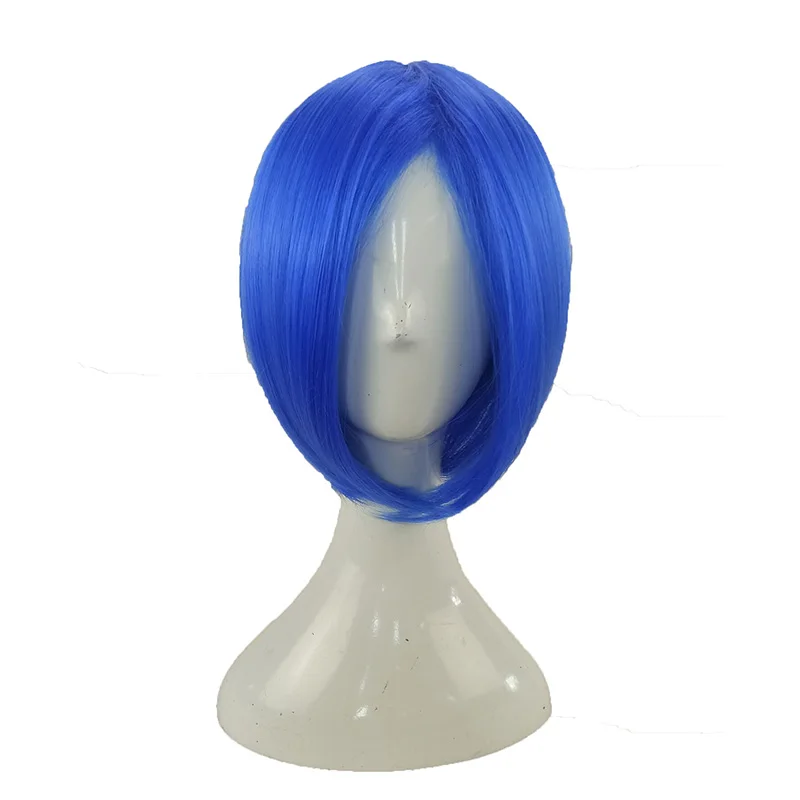 HAIRJOY Косплей Синий Красный блондин черный оранжевый розовый зеленый фиолетовый костюм парик синтетические волосы парики 12 цветов