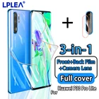 Гидрогелевая пленка 3 в 1 с полным покрытием для Huawei P20 P30 Mate 10 20 30 Honor 30 9X Pro Lite P Smart, защита экрана, стекло для объектива камеры