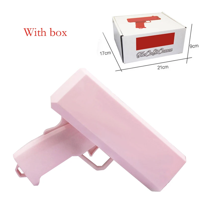 Make It Rain денежный пистолет Красный игрушечный пистолет банкноты денежный пистолет модный супер пистолет логотип Рождественский подарок вечерние свадебные игрушки 4398 - Цвет: Pink no logo withbox
