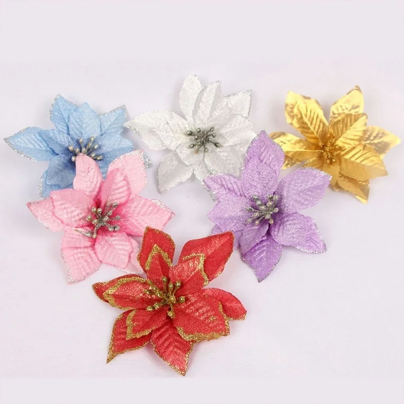 5 шт. искусственный цветок свадьба Вечеринка карнавал клуб шелковые розы голова