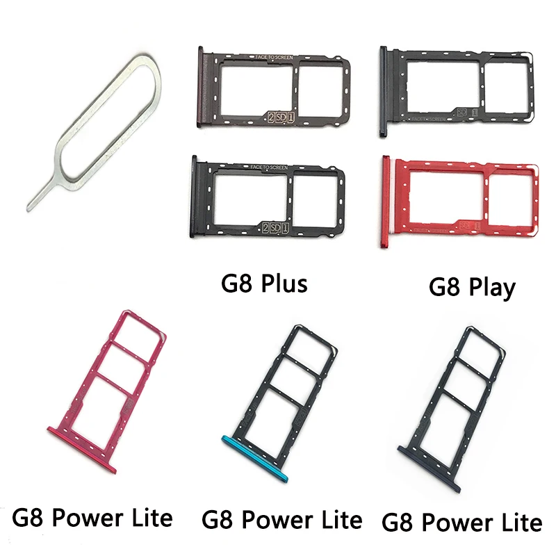 

For Moto G8 Plus G8 Play G8 Power Lite Micro Nano SIM Card Holder Tray Slot Holder Adapter Socket
