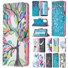 Кожаный чехол-книжка с цветочным рисунком для VIVO Y21, Y21S, Y33S, Y20, Y51, V21, Y51A, Y51S, V21E, Y11, Y15, Y12, Y17