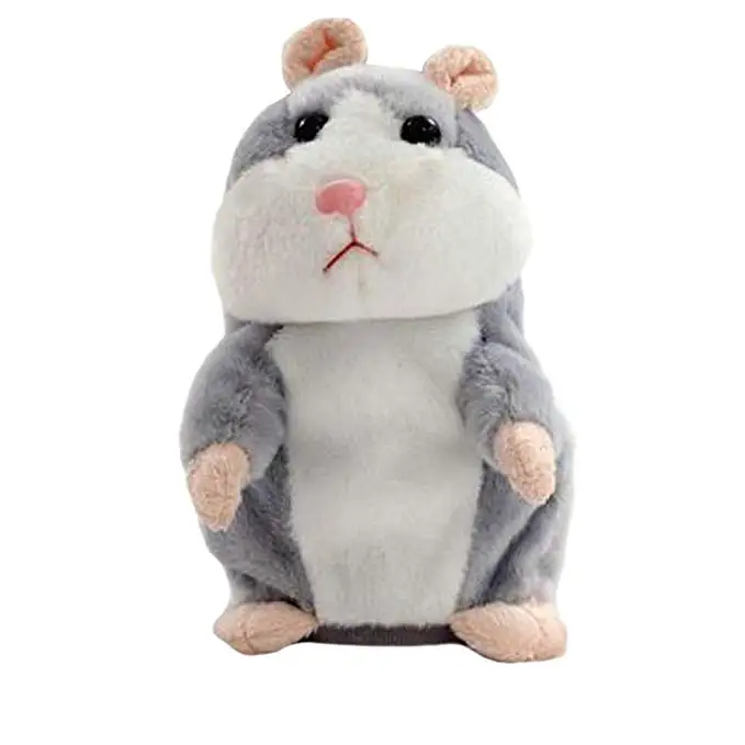 Милый мимикрический питомец говорящий хомяк повторяет то что вы говорите