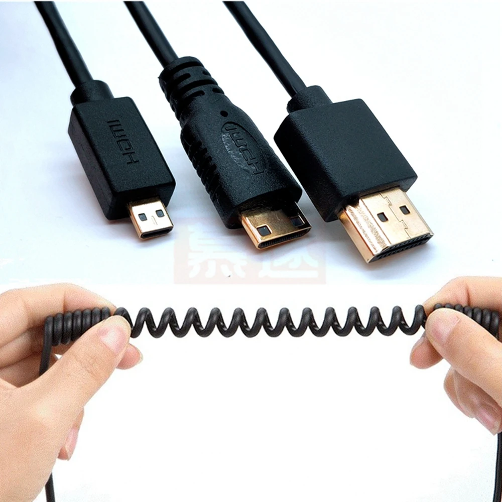 Совместимый с HDMI 2 0 Ультра тонкий короткий провод bmpcc 4K 60p GH5 fs7 Astro Boy ATOMOS monitor|Кабели