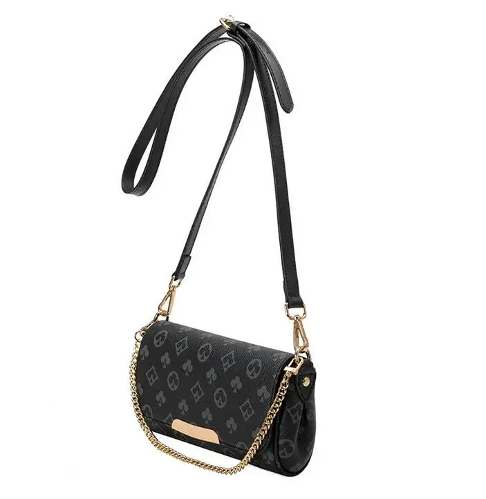 

H088 XGRAVITY Pop Star Branded Ladies Flower Poker Design Small Bags Elegant Chain Shoulder Handbags Woman Cross Body Bags Girl
