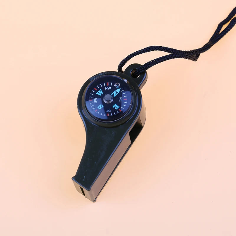 3 в 1 Многофункциональный походный аварийный спасательный свисток с компасом и