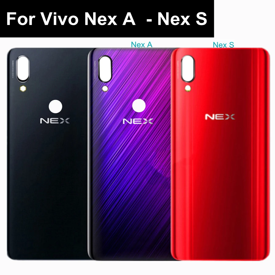 

6.59" NEX S Back Battery Cover For VIVo NEX A S Housing Glass Case For Vivo NEX Ultimate NEX S Battery Cover Rear Door Cover