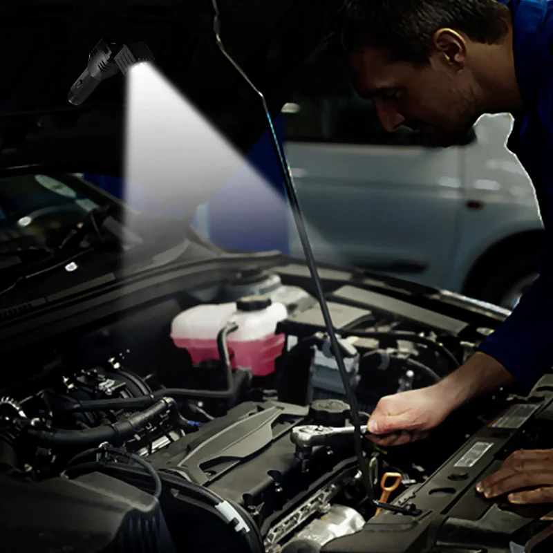 

XPG+COB LED Flashlight 300lm 800mAh Car Charger Fashlights Work Light Inspection Hand Lamp for Camping/Hiking/Car Repair