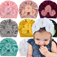 newborn solid color soft nylon elastic baby headband bows knotted newborn baby girl headbands hair accessories girls haarband
