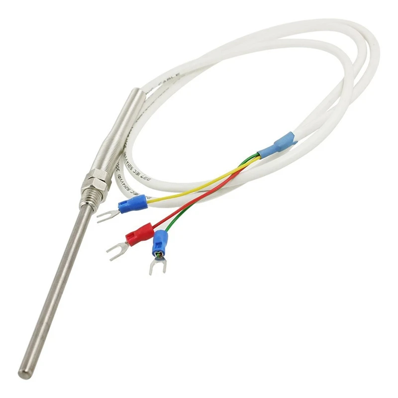 PT100 Sensor Temperature Control Thermocouple Probe 1M 3.3ft | Инструменты
