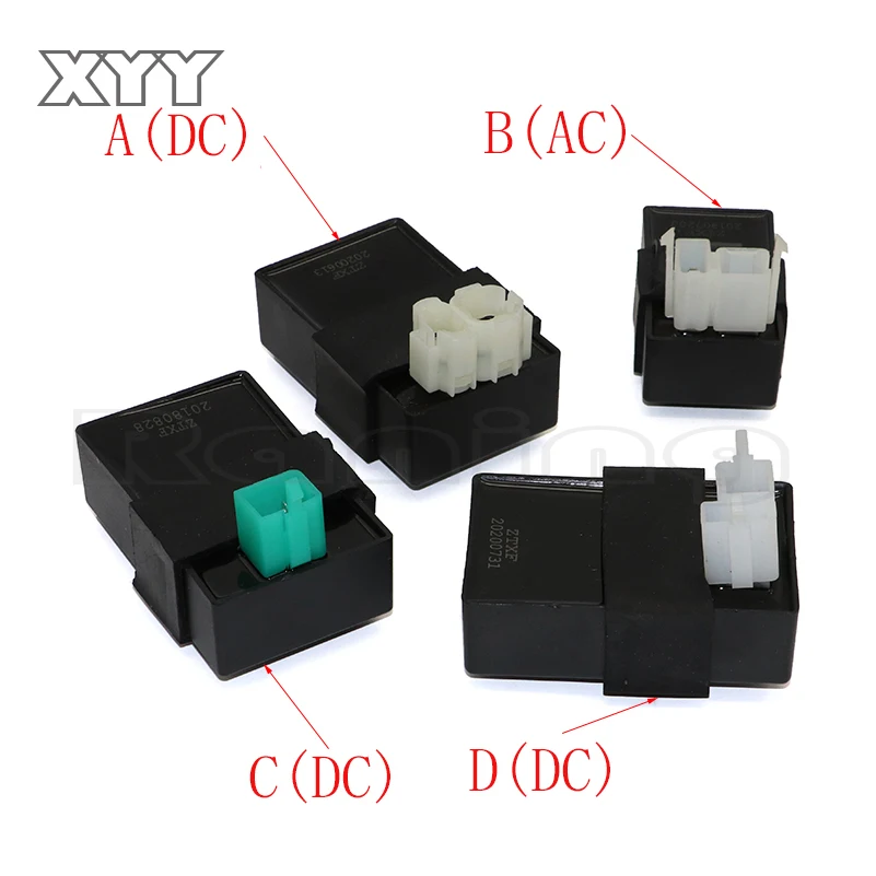 4pin/6 контактов AC DC Зажигание CDI Коробка для gy6 125cc 150cc 200cc 250cc ATV квадроциклы мопед