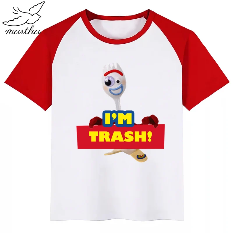 Детская забавная футболка История игрушек мультфильма детские летние топы с