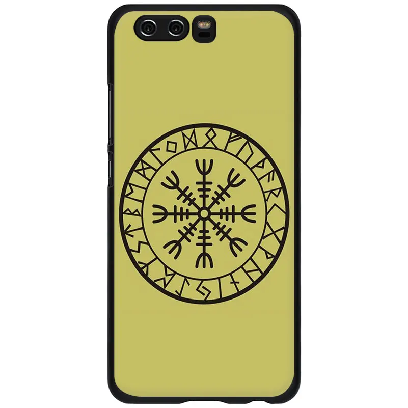 EWAU Viking Vegvisir Odin скандинавский мягкий чехол для телефона huawei Honor view 20 9X 6A 7A 7C 7X 8C 8X Pro 8 9 10 Lite - Цвет: B1