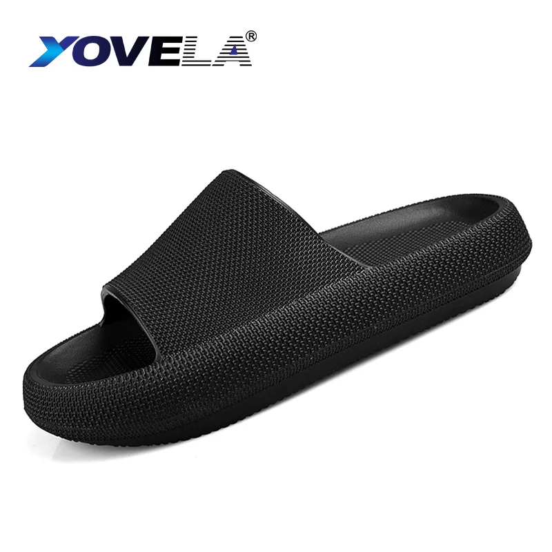 Шлепанцы унисекс сланцы для ванной мягкая подошва плоская повседневные сандалии