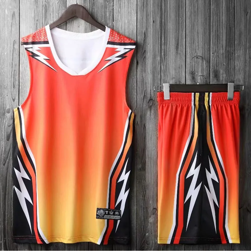 

Professional Basketball Training Suit Men Youth Sleeveless Running clothing Breathable Mens Cheap college Basketball Jerseys
