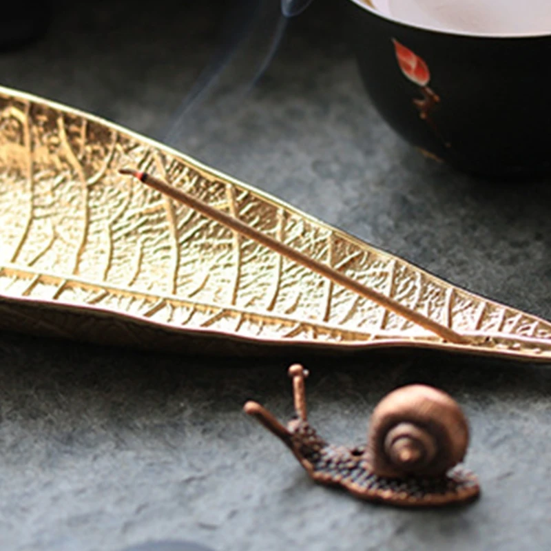 Набор держателей для благовоний курильница с листом и улиткой Ловец держатель