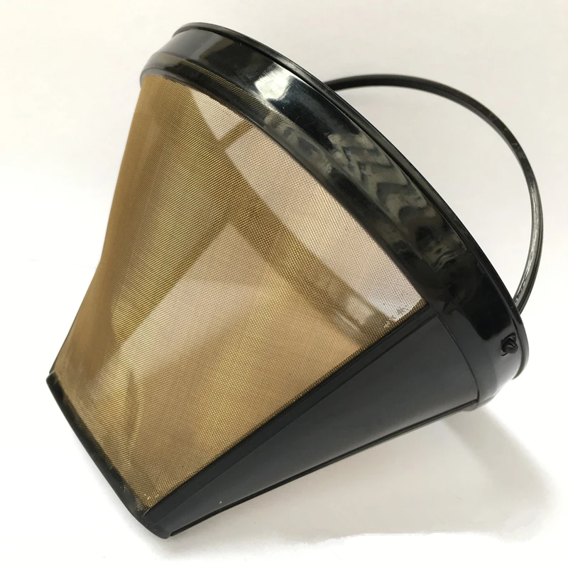 Многоразовая корзина для кофе № 4 в форме конуса сетчатый фильтр нержавеющая