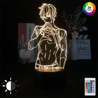 acrylic 3d anime lamp anime nightlights lamp figurine lighting for bedroom cartoon comics light home decor lamp christmas gift