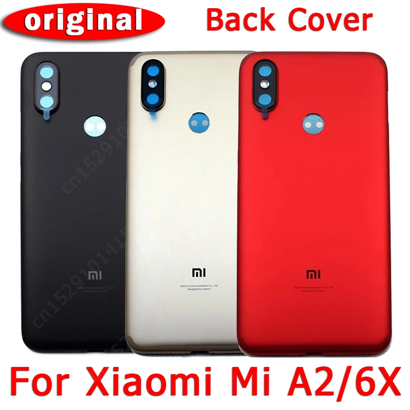 Оригинальная задняя крышка батарейного отсека для Xiaomi Mi A2 корпуса с клейким