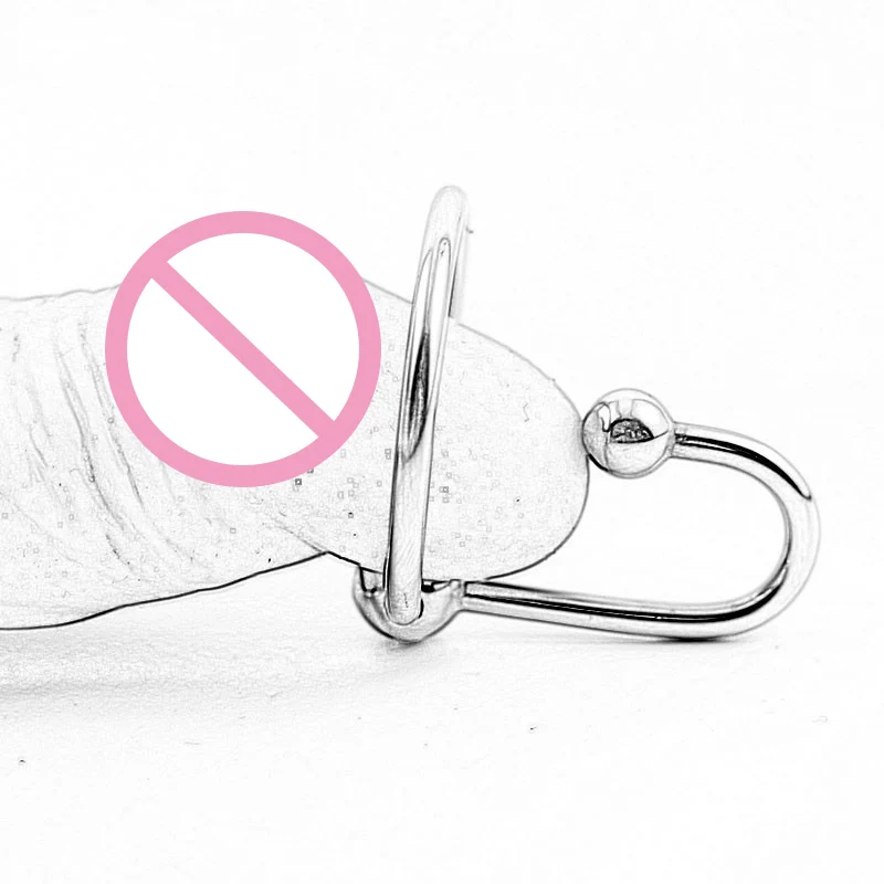 Уретральная пробка для пениса с кольцом-ловушкой головка из безжалостной