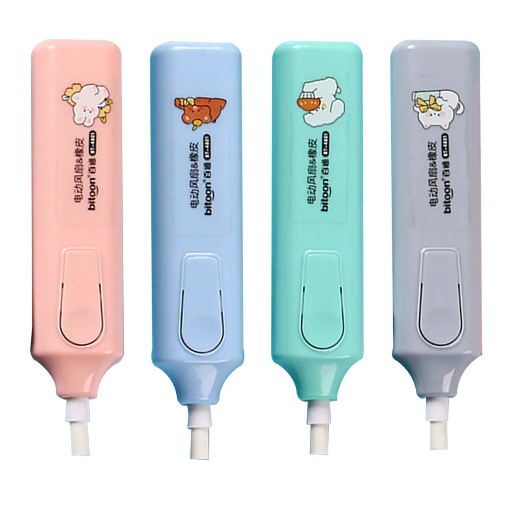 

Ластики для карандашей OOTDTY, 2 в 1, с веером