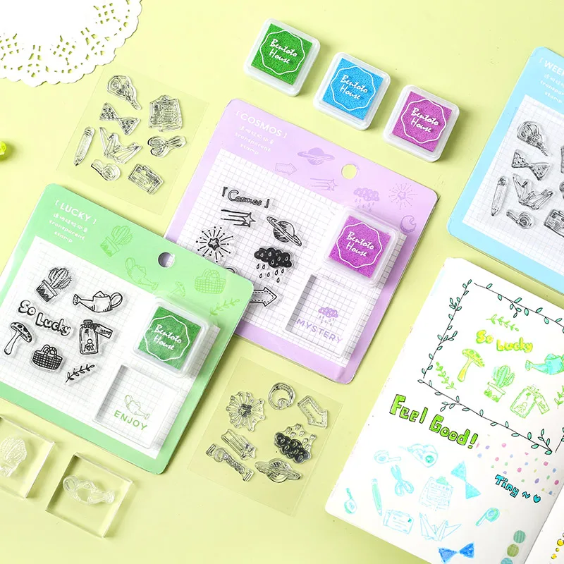 Погода животных кофе винтаж кристалл штамп DIY акриловые резиновые штампы с