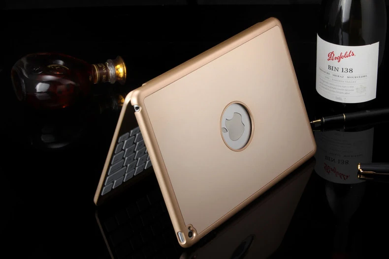 [Новинка] Алюминий 4,0 Bluetooth беспроводная клавиатура для iPad Pro 10,", металлический жесткий чехол+ Интеллектуальный переключатель вкл/выкл+ 7 цветов подсветка
