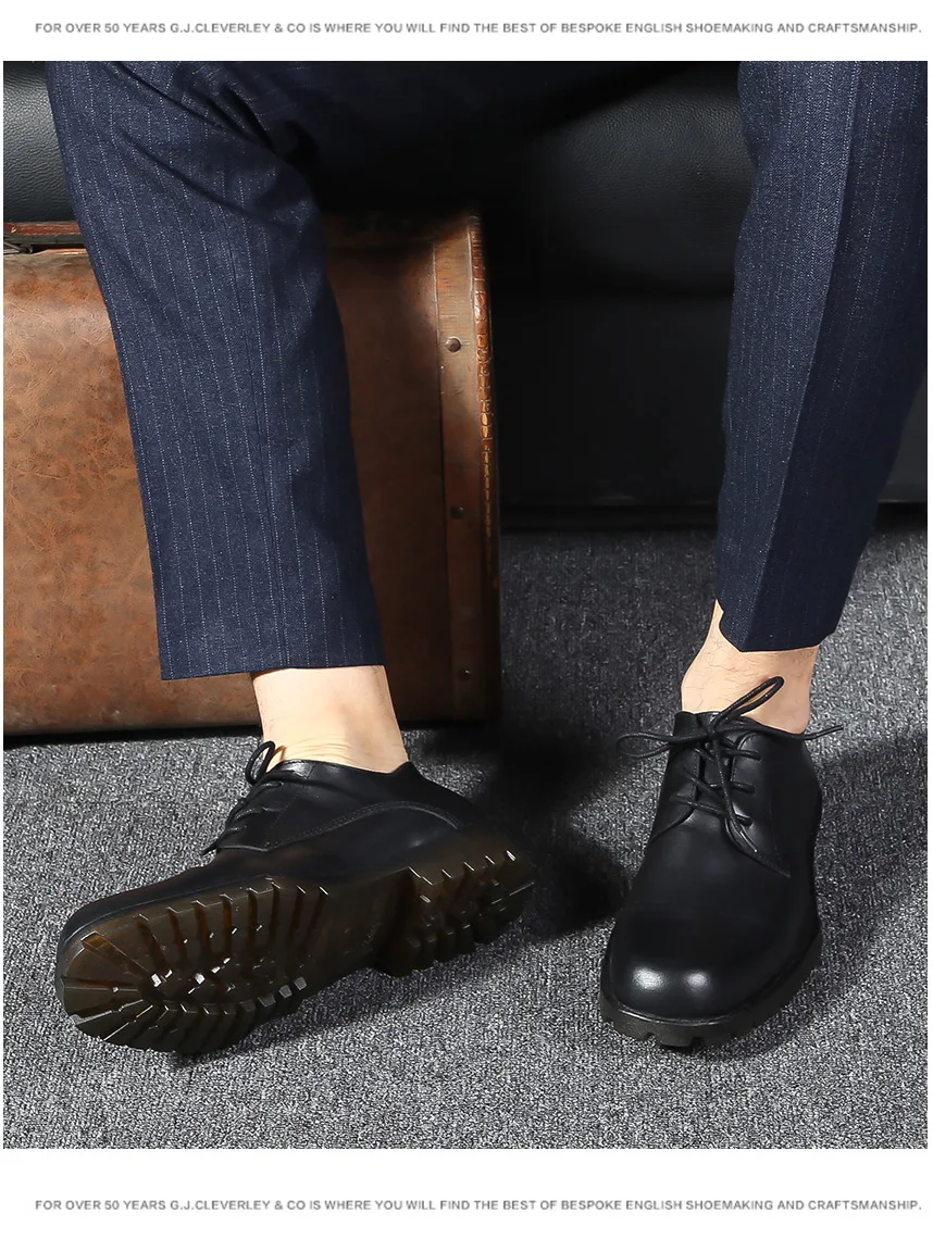 Туфли мужские офисные черные на шнуровке с ремешком повседневные кожаные туфли