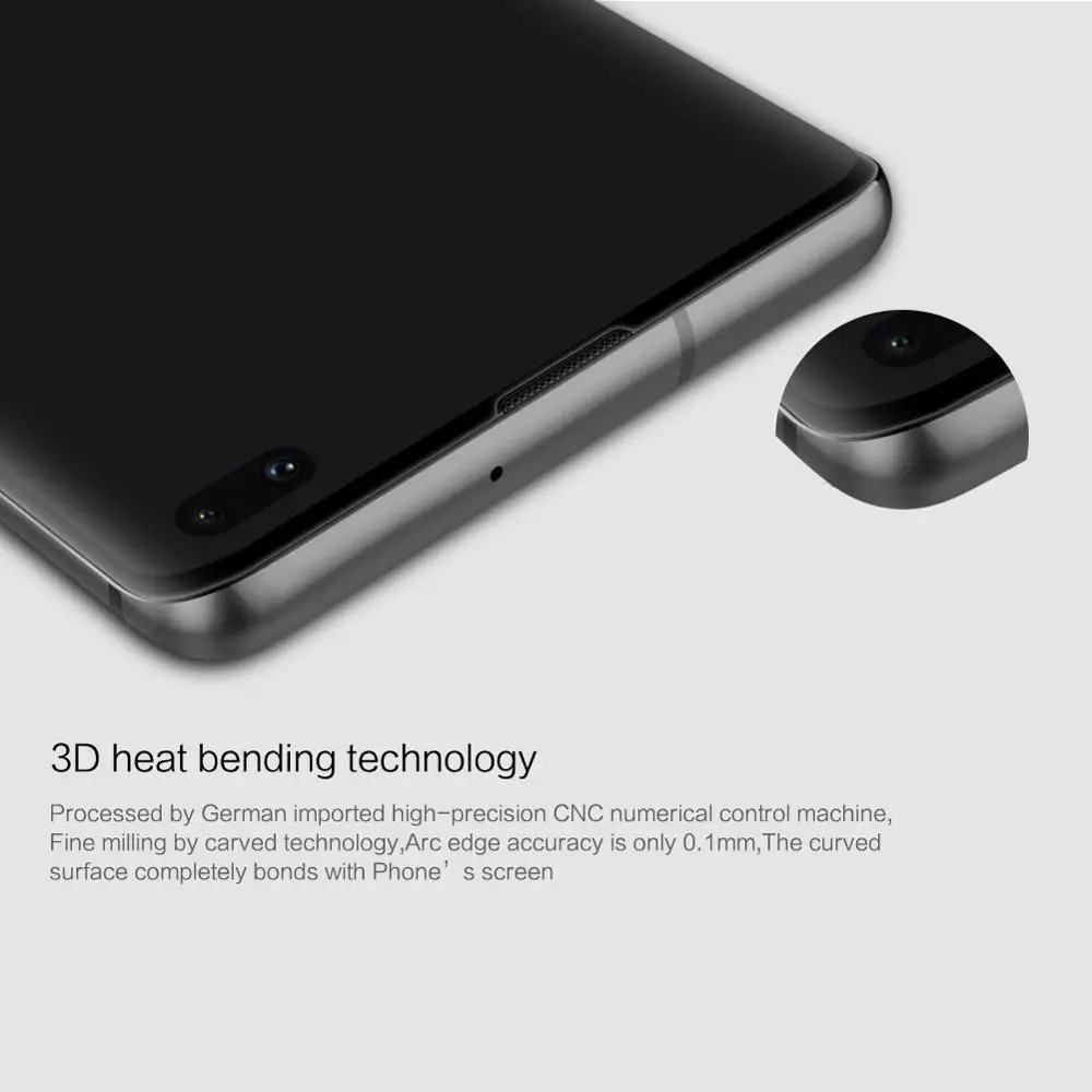 Защитное стекло Nillkin CP + MAX закаленное 3d-стекло с полным покрытием для Samsung Galaxy S10 Plus