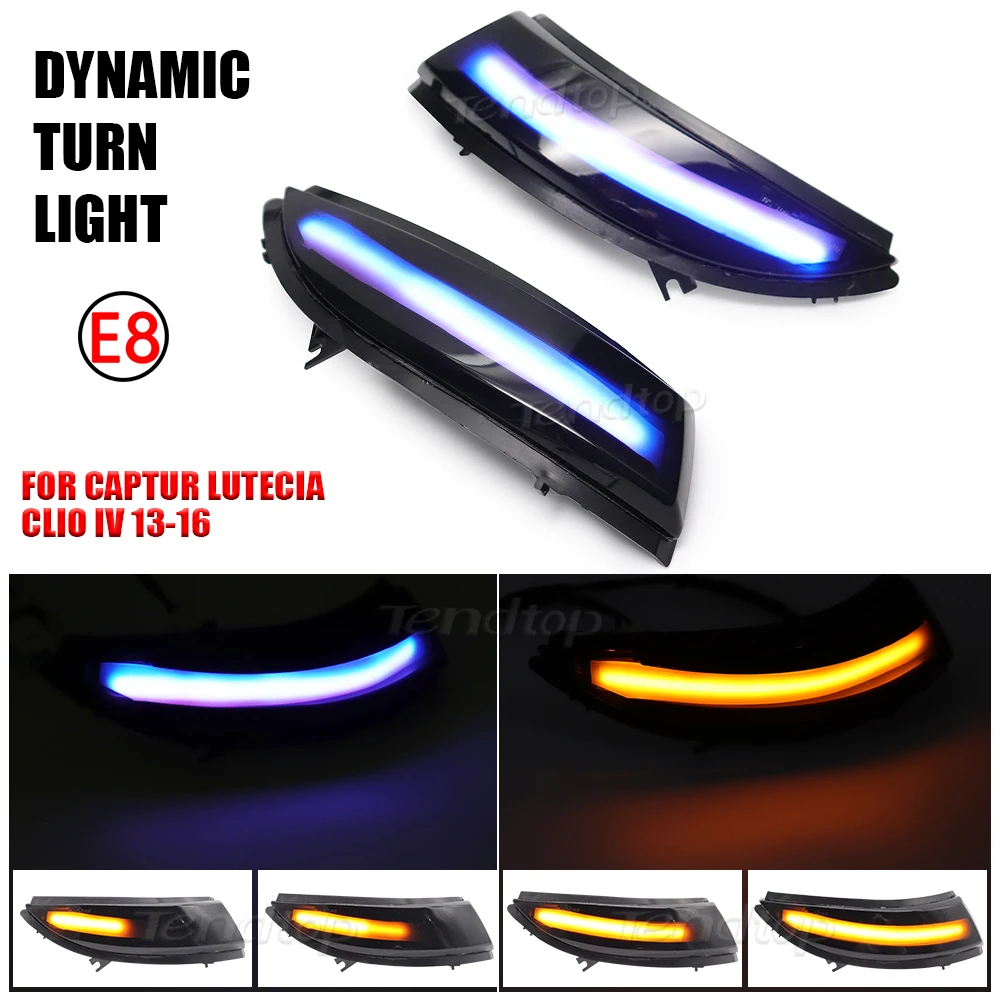 For Renault Clio IV MK4 BH RS Grandtour KH 2012 - 2016 Dynamic Blinker LED Turn Signal Light Side Mirror Indicator Car | Автомобили и