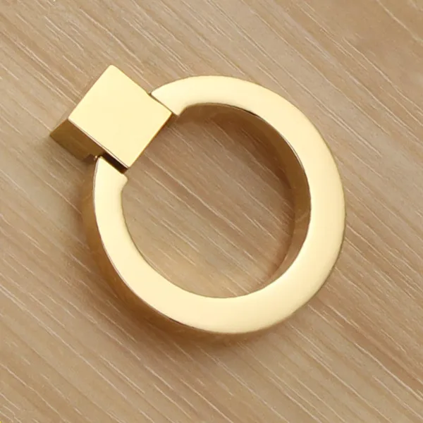 43mm Circle Handles Color Gold Silver Black Ring Zinc Alloy Door Pulls Cabinet Drawer Knobs For Furniture Hardware | Обустройство