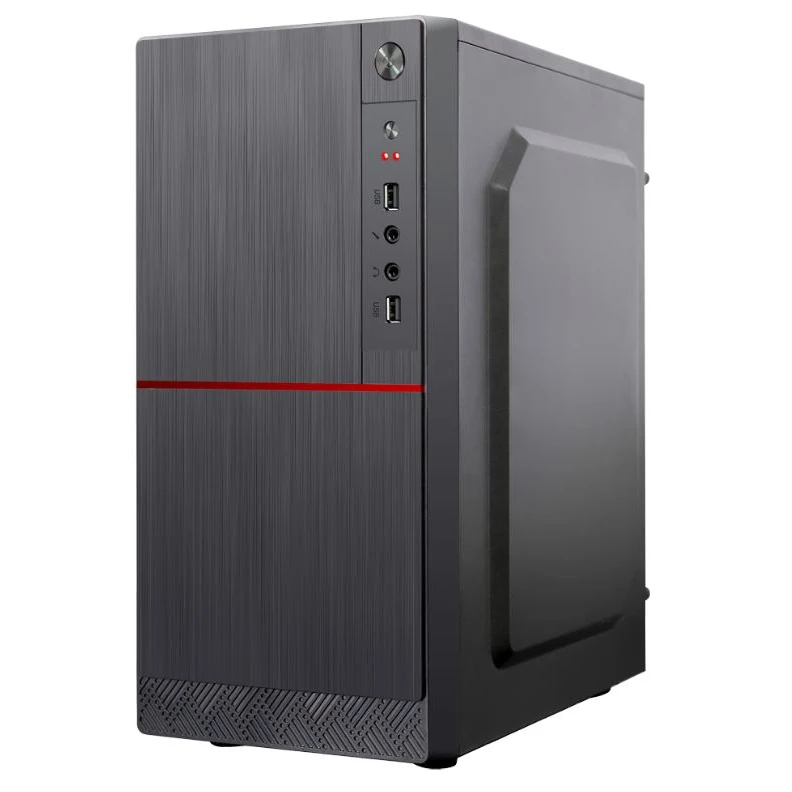 Корпус для компьютера NJoy Daytech CSMN M0000CC CQ01A mATX iATX без БП 2 x USB 2.0 Audio CPU 140 мм no fan окна