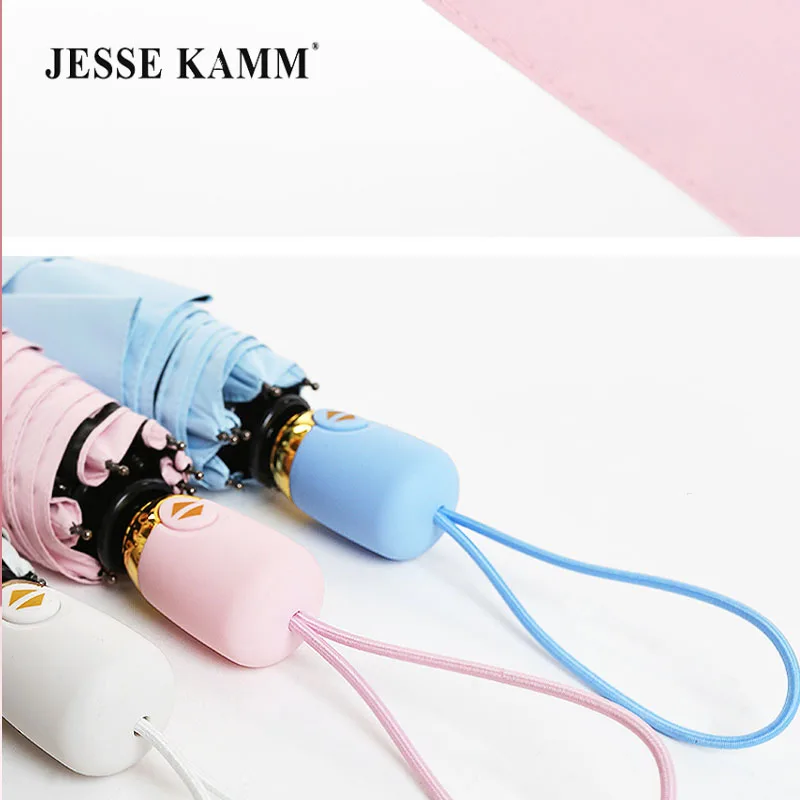 Горячий Стильный маленький автоматический зонт JESSE KAMM с ручкой тройного сложения