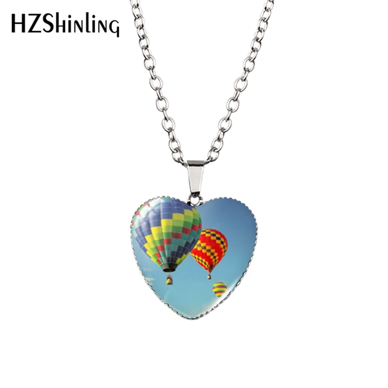 Новое ожерелье с воздушным шаром в форме сердца подвеска ювелирное изделие из