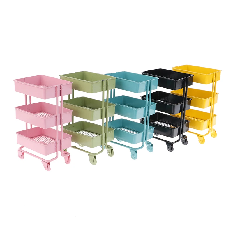 

Кукольная миниатюрная полка 1:6, книжная полка с колесами, стеллаж для хранения, мебель для кукольного домика, аксессуары, 135*74*98 мм