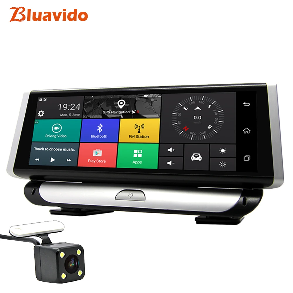 Android DVR Bluavido " ips 3g умный Автомобильный видеорегистратор Android gps навигация 1080P Автомобильный видеорегистратор ночное видение Bluetooth Wi-Fi монитор - Название цвета: Android DVR